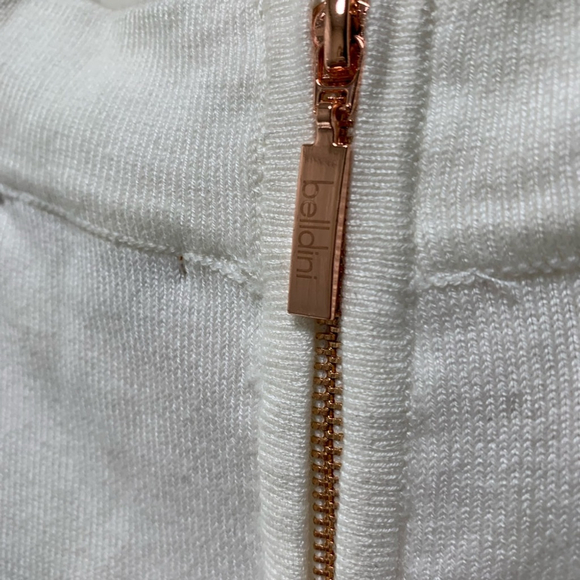 NEW! Bellini white gold studded cold shoulder sweater - Picture 5 of 10